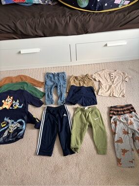 18month boy bundle - pants shorts tops pajamas